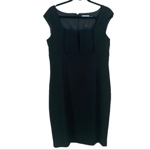 NEW Calvin Klein Black Sheath Dress - Picture 1 of 3